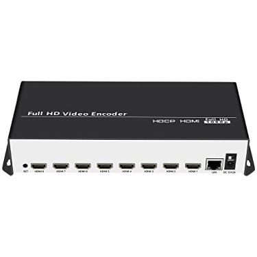 Imagem de URayCoder Multi-Canal H.265 H.264 Hd Hdmi Vídeo Transmissão Ao Vivo Codificador Iptv Para 8 Sinais Hdmi Para Srt Rtsp Rtmp Rtmps Hls Multicast Http Mp4 Flv M3U8 Ts