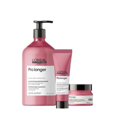 Imagem de Kit L'Oréal Professionnel Pro Longer Shampoo Máscara Leave-in (3 produ