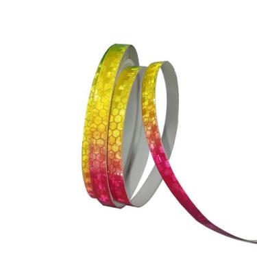 Imagem de Fita Refletiva Colorida Para Veículos E Decoração 2m X 1cm - Gadstore