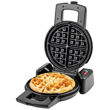 Imagem de Máquina de Waffle Antiaderente Rotativa com Controle de Temperatura, 1100W, 110v, OVENTE WMF1440BR, Prateado
