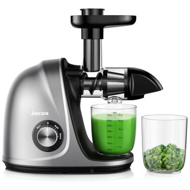 Imagem de Espremedor de Sucos Slow Masticating, 2 Velocidades, 110v, JOCUU Juicer Machines217, Prateado