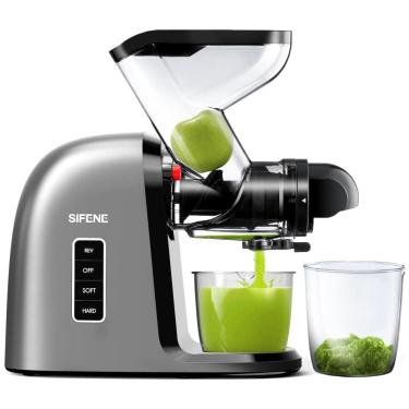 Imagem de Centrífuga de Frutas com Motor Silencioso e 2 Velocidades 150W, 110v, SIFENE SiF 3007, Preto