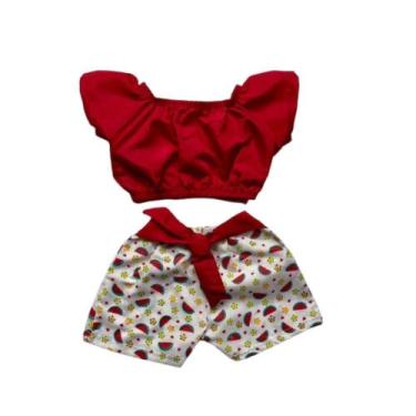 Imagem de Conjunto Infantil Menina Cropped c/ Short Estilo Blogueirinha  - Mais 