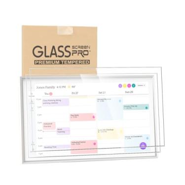 Imagem de LANGZIHT 2 películas de vidro temperado para calendário de claraboia, 38 cm, vidro temperado de alta resistência, dureza 9H, transparente, antiarranhões