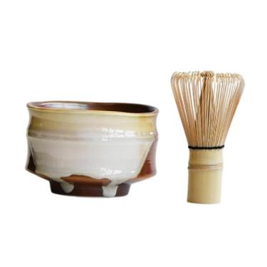 Imagem de ＫＬＫＣＭＳ Matcha Bowl Batch Tea Batk, Rústico Chawan Matcha Mistura de Acessórios para Cerâmica de Cerâmica,