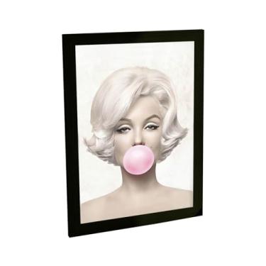 Imagem de Quadro Decorativo Chiclete Marilyn Estética Salão Beleza Decoração Poster Quarto Sala