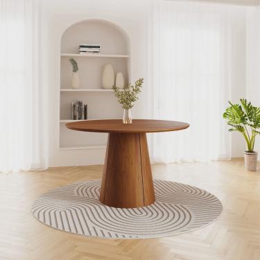 Imagem de Mesa para Sala de Jantar Redonda Baobá Cabecasa Madeiramadeira