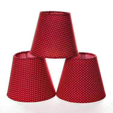 Imagem de Potinho de Mel Jogo Cúpulas Para Lustre Quarto Bebê Infantil Menina Vermelho
