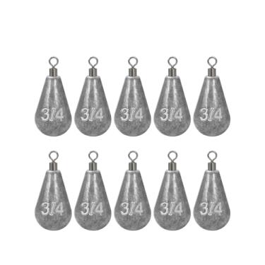 Imagem de BLUEWING Fundição Sinos Giratórios Pesos de Pesca Drop Shot Dipsey Chumbo Água Salgada, 60 g - 5 peças