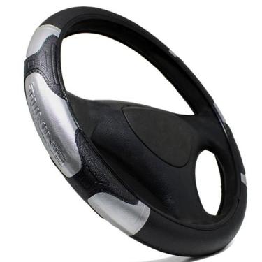 Imagem de capa de volante automotivo carro universal - Rekar, 04 prata