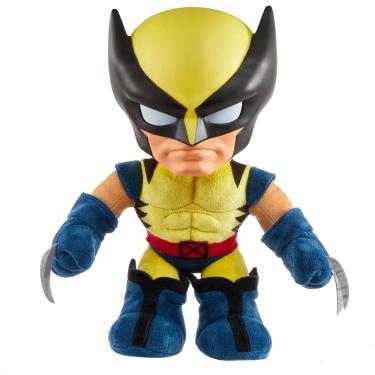 Imagem de Brinquedo de pelúcia Mattel Marvel X-Men Wolverine '97 com sons e conversas