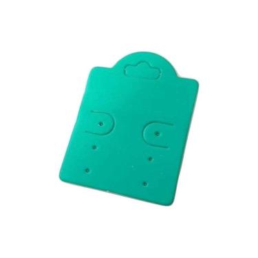 Imagem de Kit 500 Peças Tag Cartela Para Brinco 6 Furos - Verde