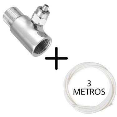 Imagem de Adaptador T Conexão Filtro Purificador de Água com Mangueira 3 Metros 
