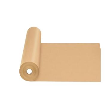 Imagem de MAXTBEE Rolo de papel kraft marrom, embrulho de presente e buquê de papel de embrulho de artesanato para mudança, embalagem de quadro de avisos (marrom, 122 x 3,810 cm, 3,25 m)