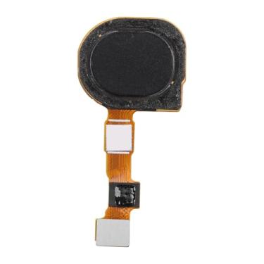 Imagem de BESJMYT Para Samsung Galaxy A11 Preto Botão Liga/Desliga e Sensor de Impressão Digital Cabo Flexível Substituição Cabo Flexível Liga/Desliga Botão de Controle Conector Peças de Reparo SM-A115U