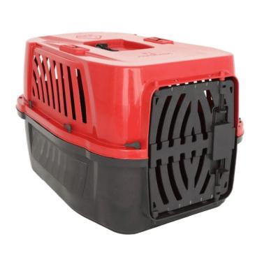 Imagem de Caixa Transporte Animais N4 Cachorros Gato Vermelho Alvorada