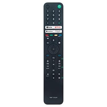 Imagem de Allimity RMF-TX520P RMFTX520P Controle remoto de voz substituído adequado para TV Sony Bravia LCD com chave de aplicativo YouTube Netflix YouTube-Music Prime-Video KD-65X85J KD-75X85J XR-55A80J XR