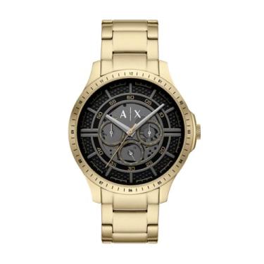 Imagem de Armani Exchange Relógio masculino multifunções de aço inoxidável dourado, cor: (Modelo: AX2461), Dourado