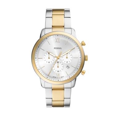 Imagem de Fossil Relógio masculino Neutra cronógrafo de aço inoxidável em dois tons, Dois tons
