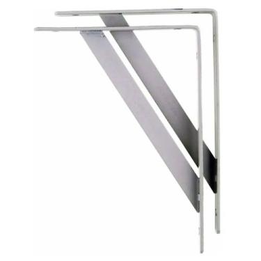 Imagem de Suporte Prateleira Mão Francesa Uso Madeira 50x50cm 12 Peças - Starfer