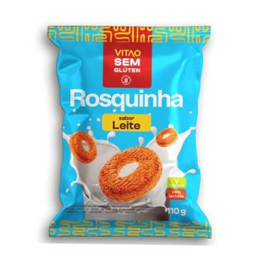 Imagem de Rosquinha Sabor Leite Vegano Zero Lactose Sem Glúten 110g Vitao