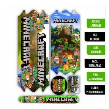 Imagem de Adesivo Bicicleta Infantil Minecraft Serve Bicicleta Aro 16 ao 24 - so