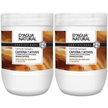Imagem de Kit 2 Potes Creme De Massagem Corporal Dagua Natural Cafeína 7 Ativos 