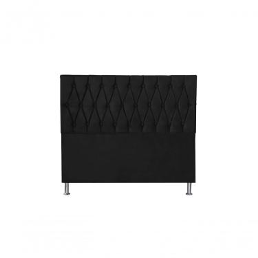 Imagem de Cabeceira Paris 1,60 Cm Para Cama Box Queen Suede Preto