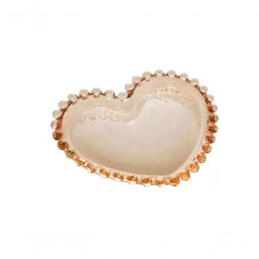 Imagem de Conjunto 4 Pratos Cristal Coração Pearl