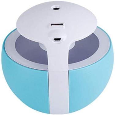 Imagem de Umidificador De Ar Ultrassônico Com Difusor De Óleo Essencial 130Ml Usb Azul -99Esp