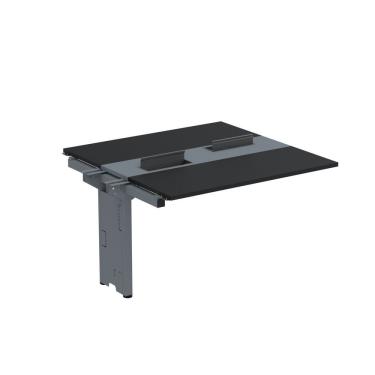 Imagem de Complemento De Mesa Plataforma Para Coworking Para 2 Pessoas 130x120 Preto-grafito