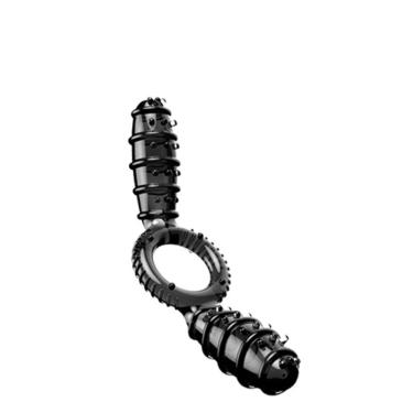 Imagem de Anel Peniano Com Cápsula Vibratória Dupla Vibrating Cock Ring Etx Fumê