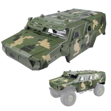 Imagem de Hobbypark RC Crawler Body Shell Military Truck Style Camouflage Compatible with 313mm 324mm Wheelbase for Traxxas TRX4 Axial SCX10 1/10 Scale Rock Crawler Car