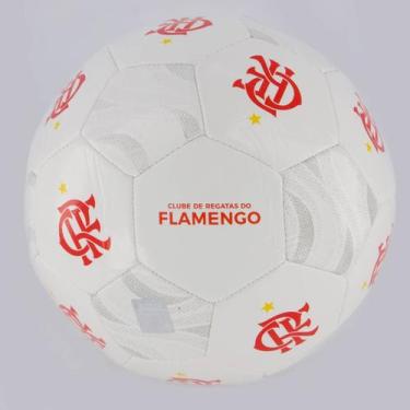 Imagem de Bola Flamengo Campo Escudo Branca e Vermelha - Bel Watch, Único