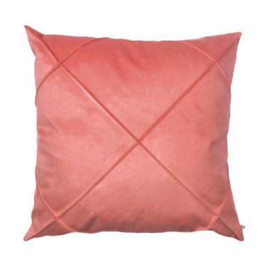 Imagem de Capa para Almofada Drapeada em Veludo Quadrada 60x60 com Enchimento Vá