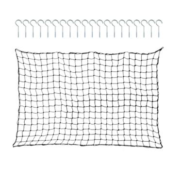 Imagem de Rede Para Armazenamento de Brinquedos de Piscina,Organizador de Brinquedos Flutuantes para Piscina | Saco Resistente Com 20 Ganchos Parafusados Para Equipamentos Infláveis, Bolas, Cadeiras E