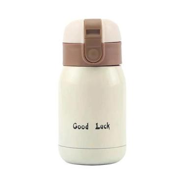 Imagem de Garrafa Térmica Infantil De Aço Inoxidável 200ML Com Tampa De Botão Fl