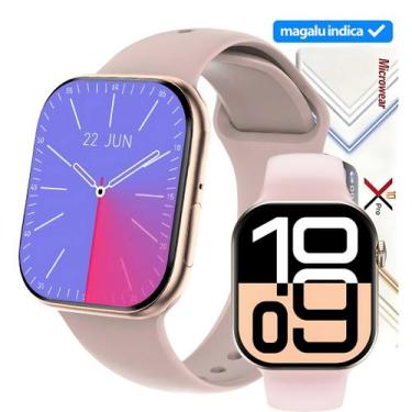 Imagem de Lançamento 2025 Smartwatch S10 X PRO Microwear 47mm  NFC  Tela Curva A