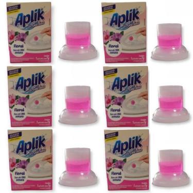 Imagem de 6 Gel Sanitário Adesivo Desinfetante Perfumado Odorizador Vaso até 150