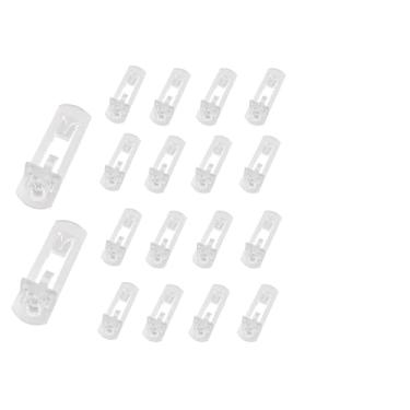 Imagem de KKUANG 18 peças de diâmetro de prego 6,9 mm pregos de suporte laminado de plástico suporte de madeira compensada transparente suporte de prateleira de travamento pregos de suporte de prateleira de