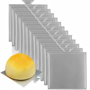 Imagem de Dwwffer Mini tábuas de bolo, 100 peças de base de bolo de grau alimentício, base de bolo de mousse, base quadrada de papel, cupcake, sobremesa, expositores, base para assar, sobremesa, festa
