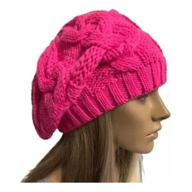 Imagem de Touca Caída Tricô Gorro Boina Beanie Lã Masculina Feminina Macio Quent