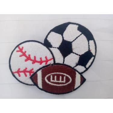 Imagem de Generic Bolas esportivas com remendo bordado - Durável e versátil para jaquetas, roupas, vestidos, jeans, chapéu, mochilas e roupas - 7 cm x 6 cm Tamanho aproximado - Fácil aplicação, SBPAT-20012004