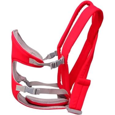 Imagem de Canguru Ergonômico para Bebê, 3 Posições, Vermelho, Suporta até 15kg, Ajustável para 3-18 Meses