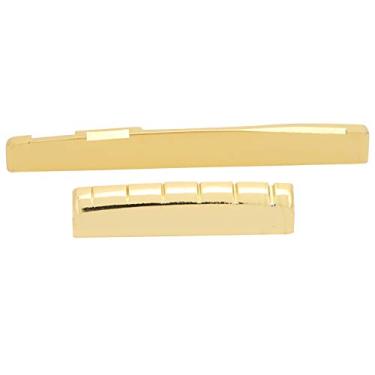 Imagem de SPYMINNPOO Conjunto Premium de Bronze Guitarra e Sela de Bronze Acessórios para Instrumentos Musicais Acústicos para Amantes de Guitarra Brass/Golden 1 Conjunto para Profissionais da Música