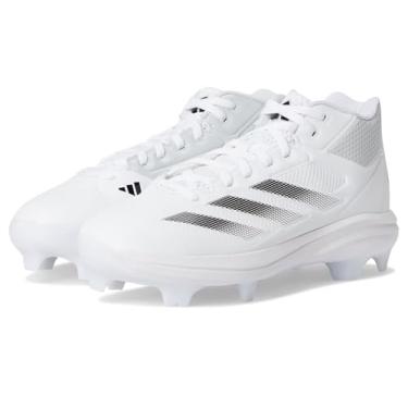 Imagem de adidas Tênis de beisebol masculino Adizero Impact, Branco/preto/cinza claro, 3.5 Little Kid