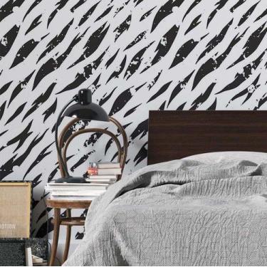 Imagem de Papel de Parede Adesivo Abstrato Artístico N02278 RL 0,58x3M - Adesivo