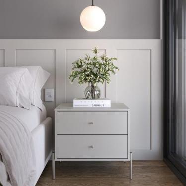 Imagem de Mesa de Cabeceira 2 Gavetas Jasper 64 Cm - Província