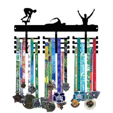 Imagem de Porta Medalhas em Aço - 50 Medalhas - Natação
