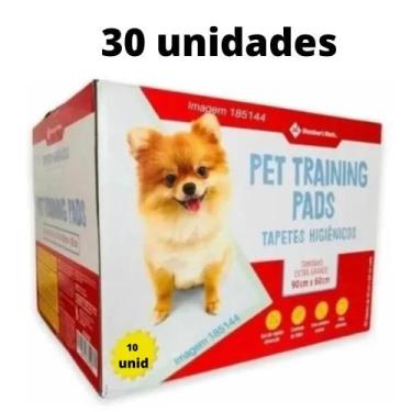Imagem de Kit 30 Tapetes Higiênico Para Cães Pet Training 90x60cm - Members Mark